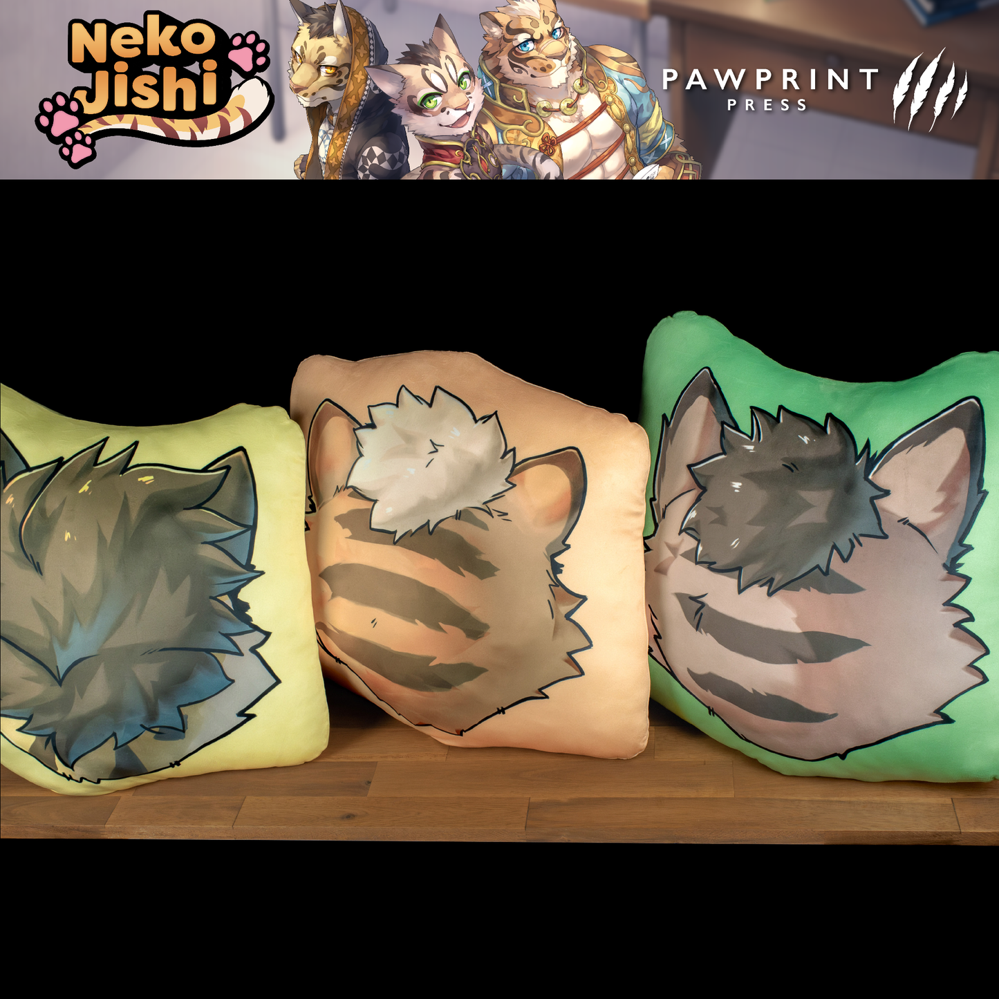 Nekojishi: Puff Cushions