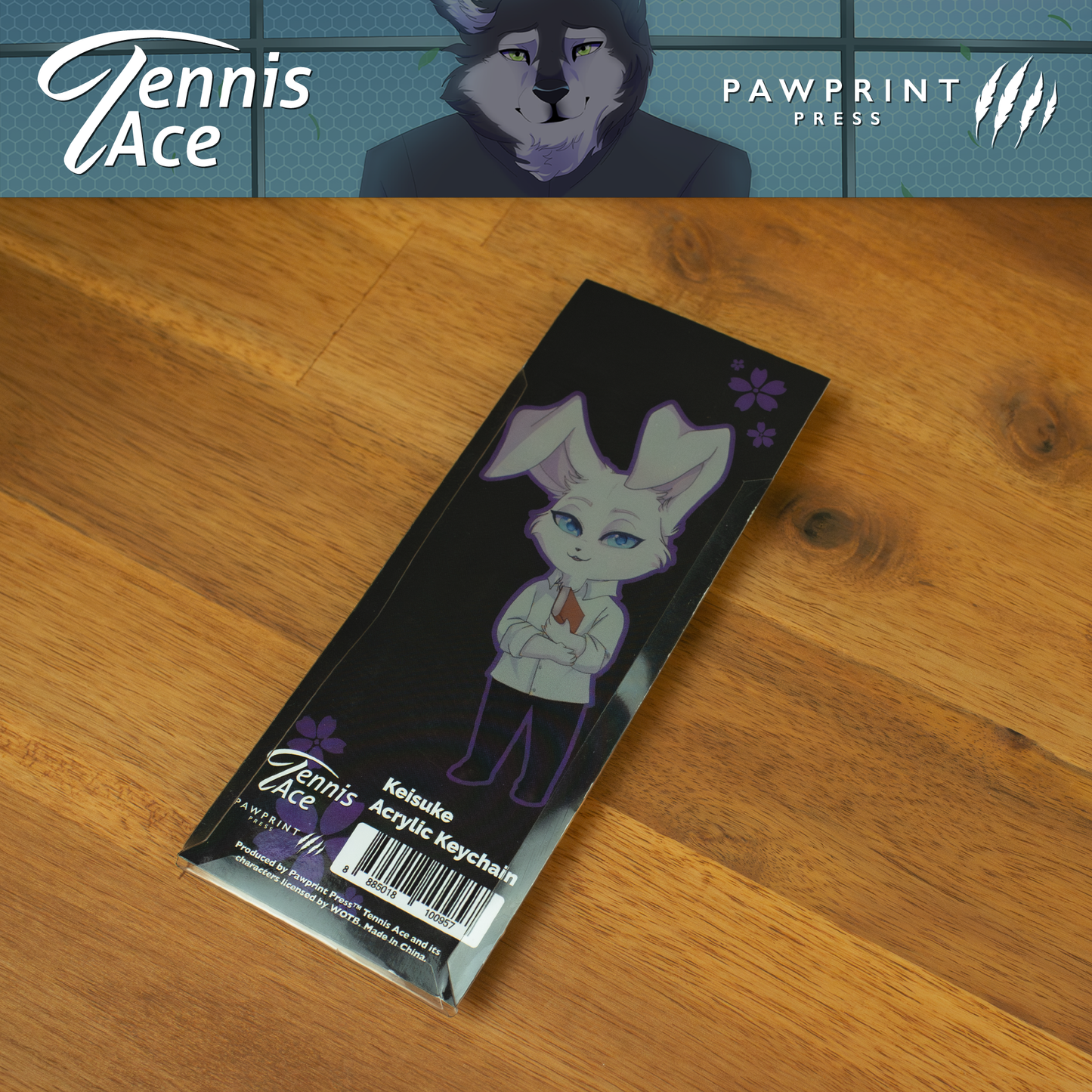 Tennis Ace: Acrylic Keychains