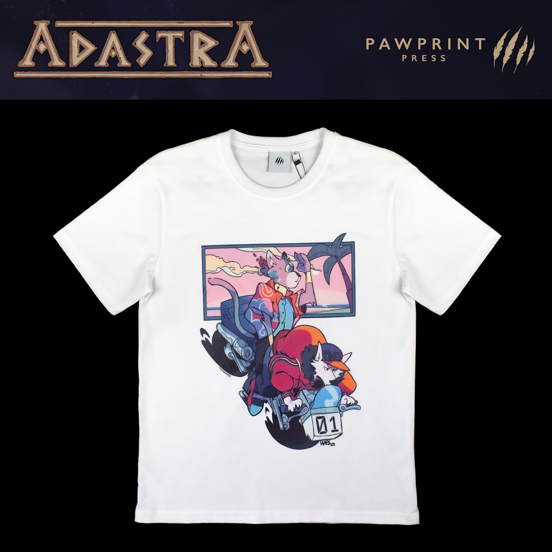 NEW SIZE] Adastra: Cassius & Alexios T-Shirt – Pawprint Press