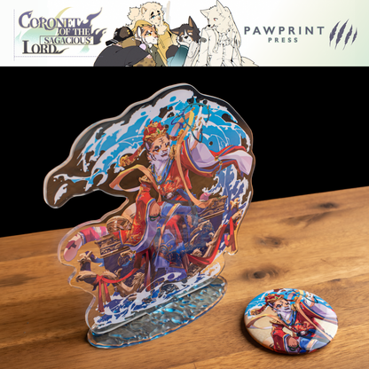 Coronet of the Sagacious Lord: Acrylic Stand & Button Pin Bundles