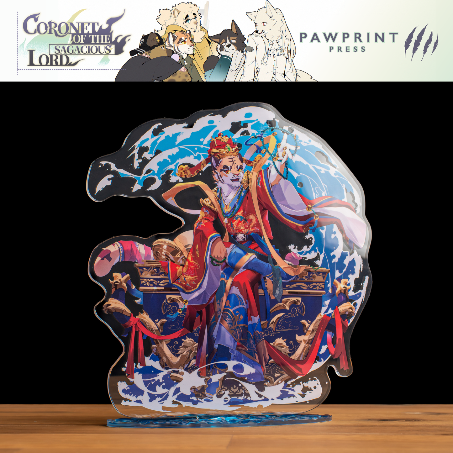 Coronet of the Sagacious Lord: Acrylic Stand & Button Pin Bundles