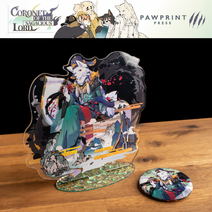 Coronet of the Sagacious Lord: Acrylic Stand & Button Pin Bundles