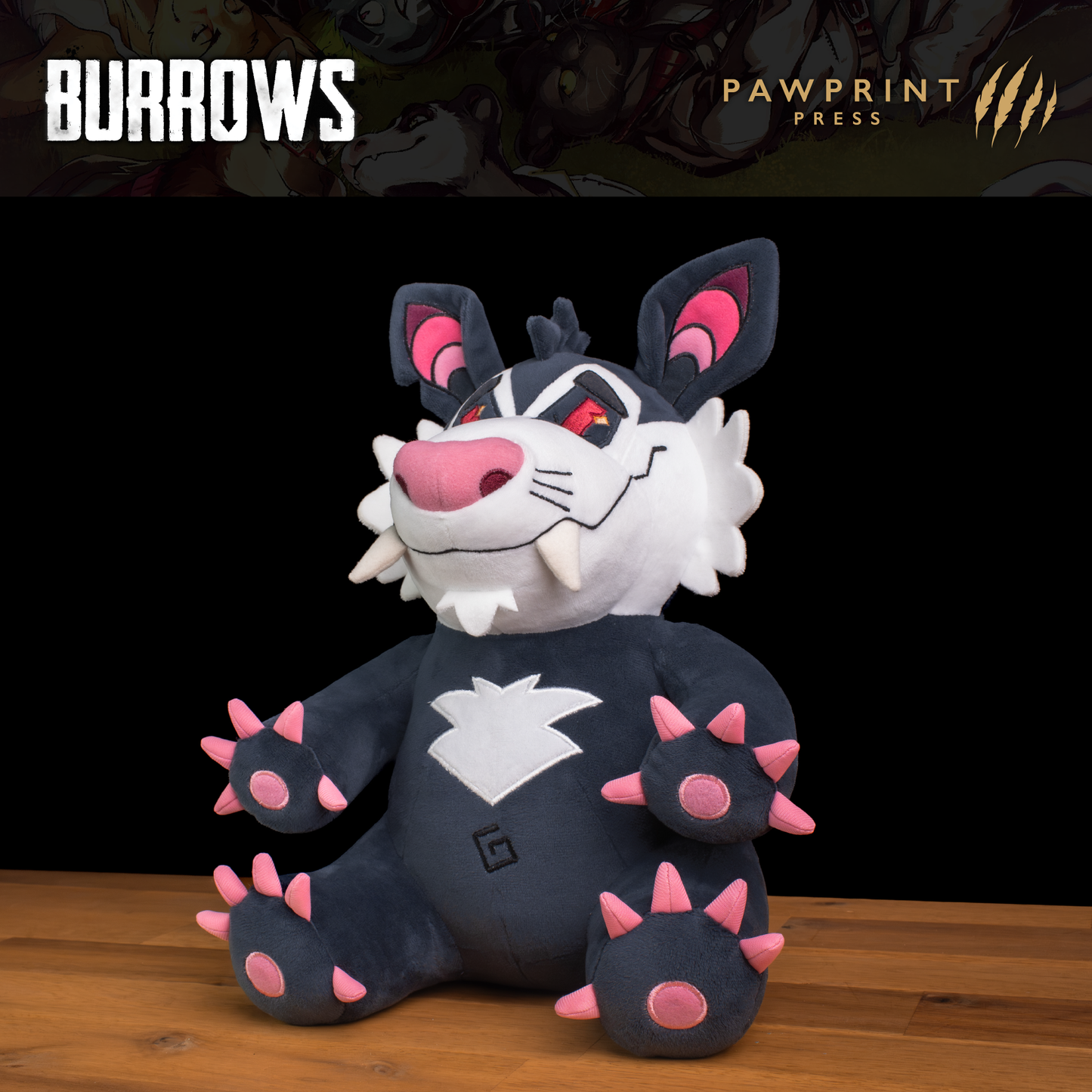 Burrows: Grey Plush