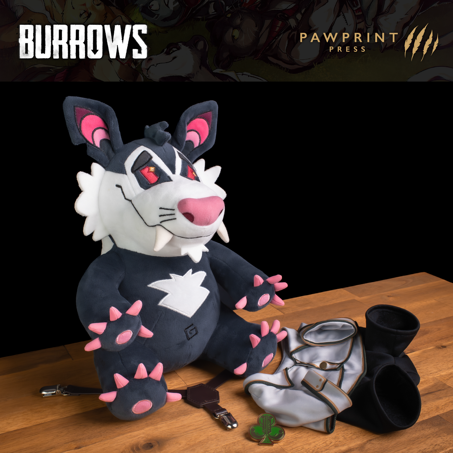 Burrows: Grey Plush