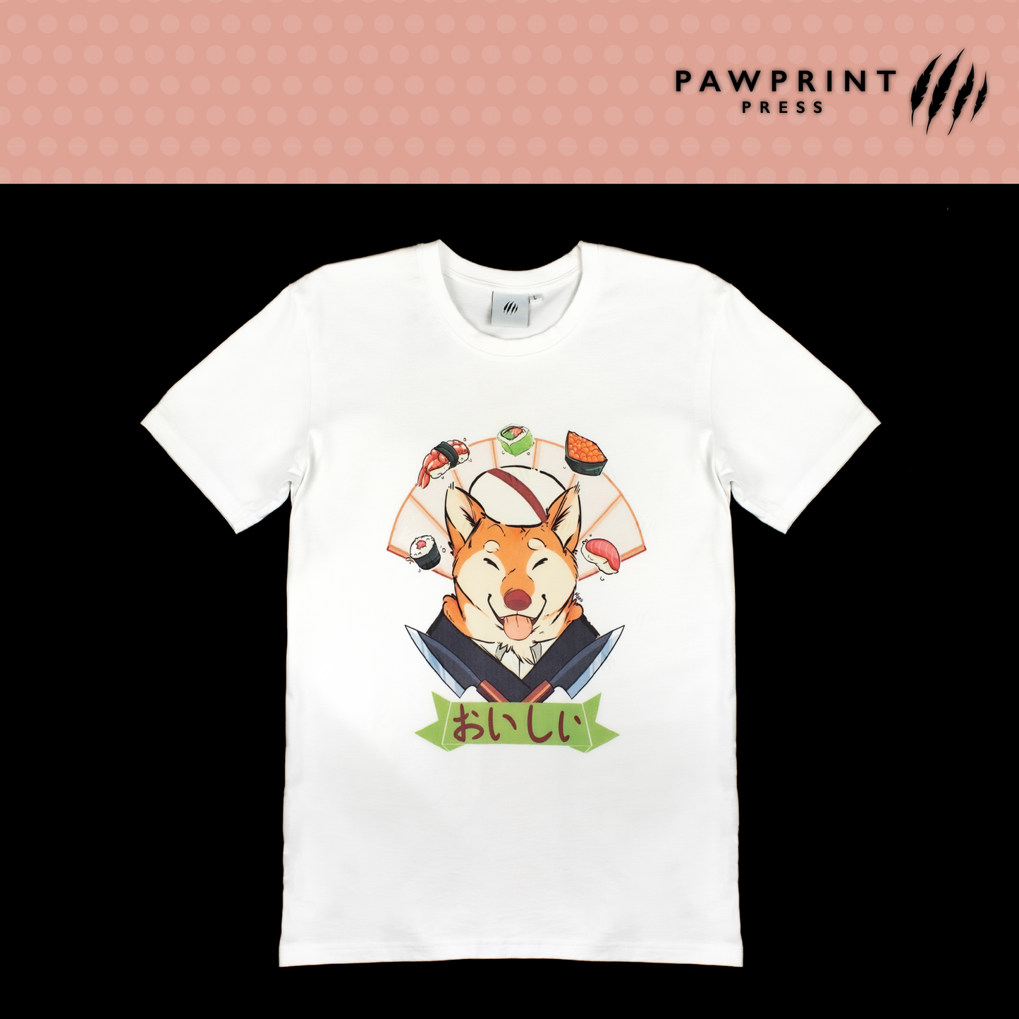 [LEGACY SIZE] HAPS: Shiba Sushi Chef T-Shirt