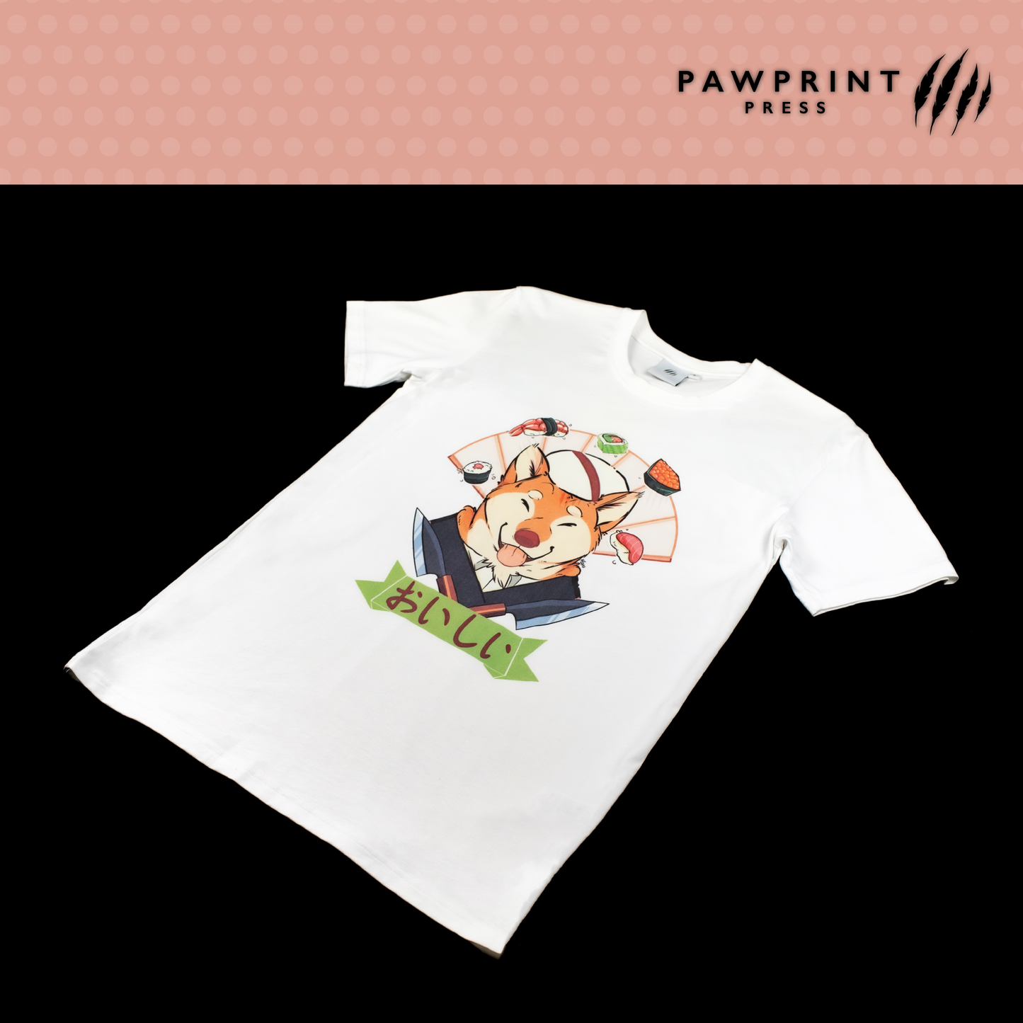 [LEGACY SIZE] HAPS: Shiba Sushi Chef T-Shirt