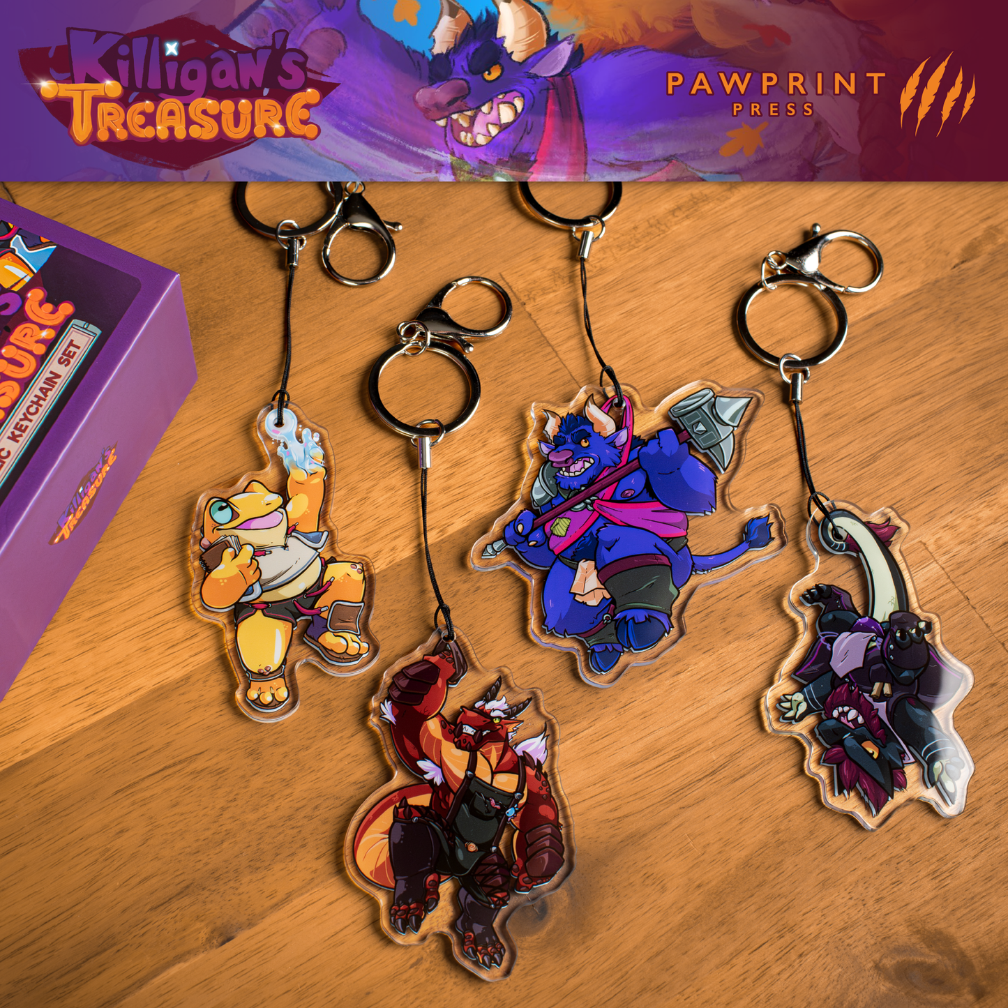 Killigan's Treasure: Keychain Set