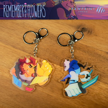 Remember the Flowers: Resistance Keychain Set