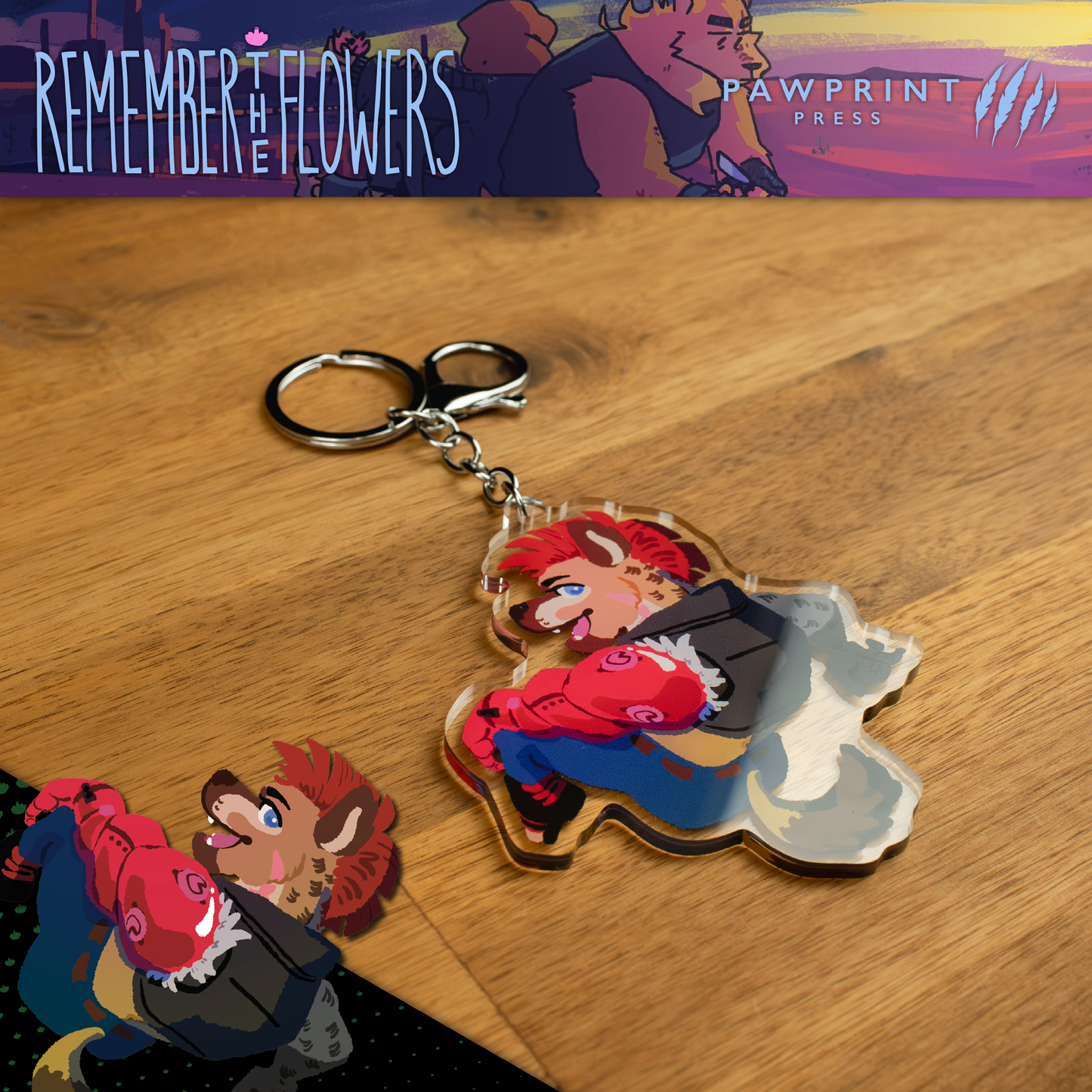 Remember the Flowers: Resistance Keychain Set