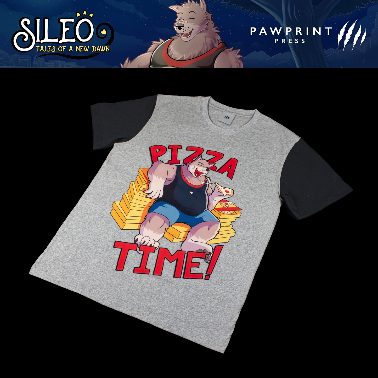 [LEGACY SIZE] Sileo: Pizza Time! T-Shirt