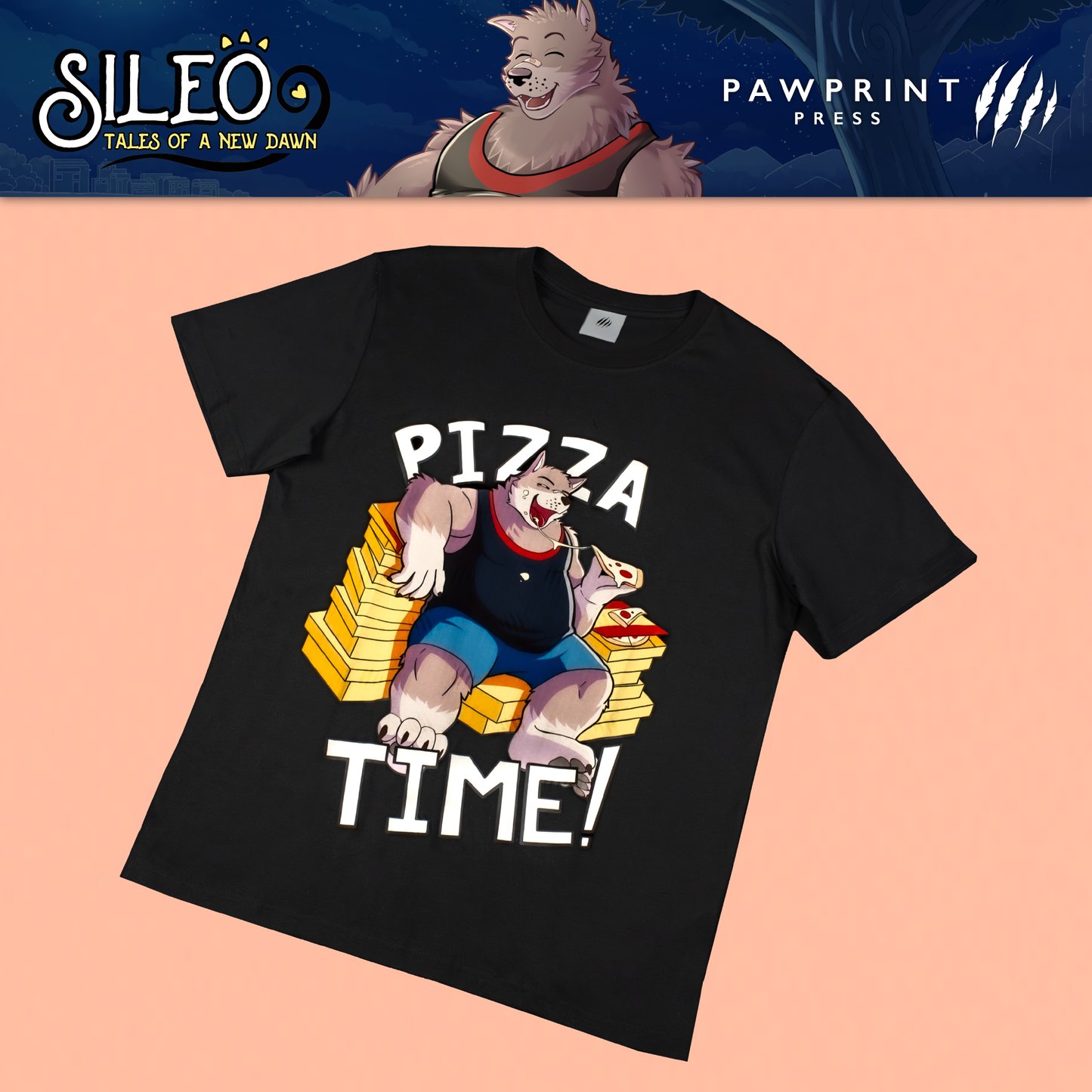 [LEGACY SIZE] Sileo: Pizza Time! T-Shirt