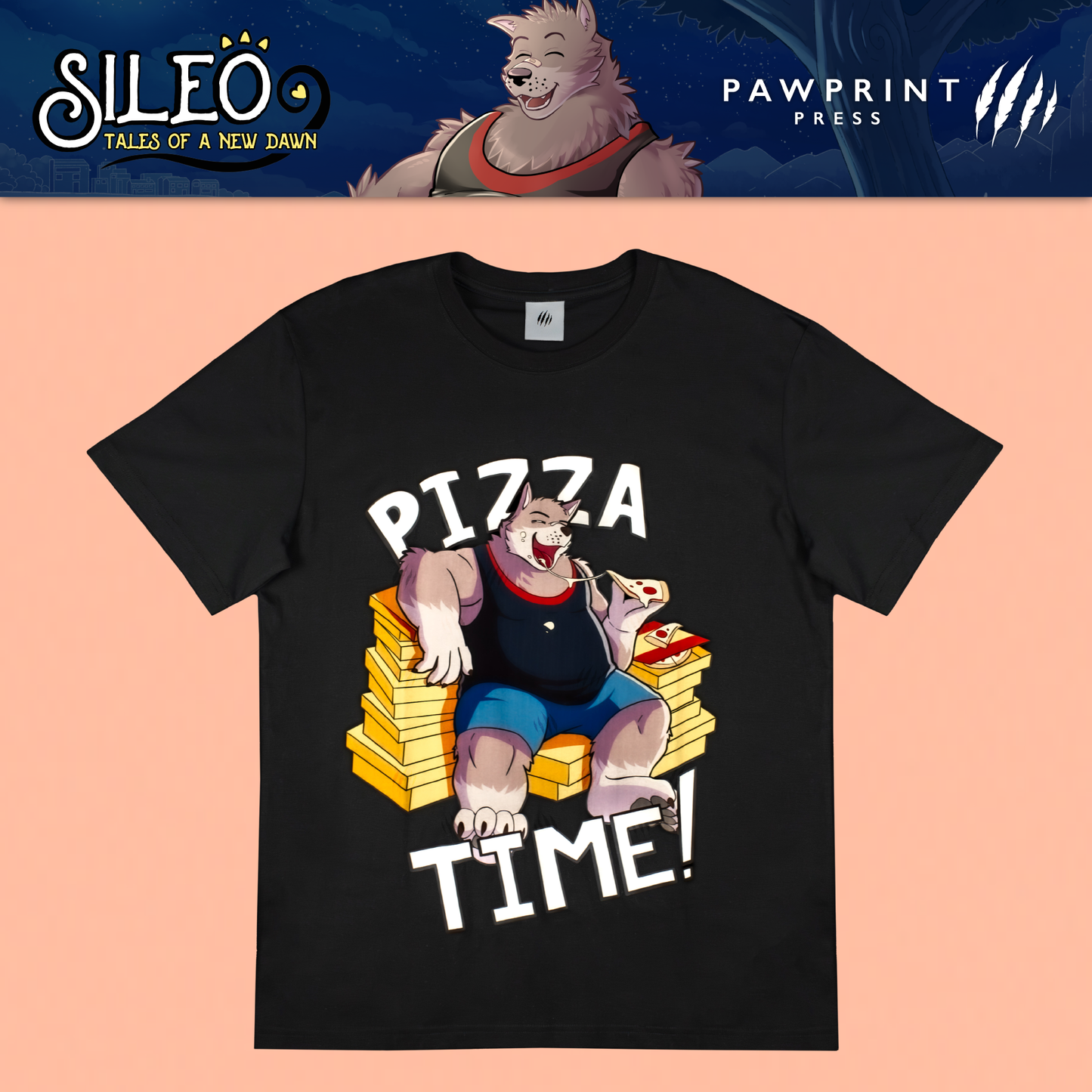 [LEGACY SIZE] Sileo: Pizza Time! T-Shirt