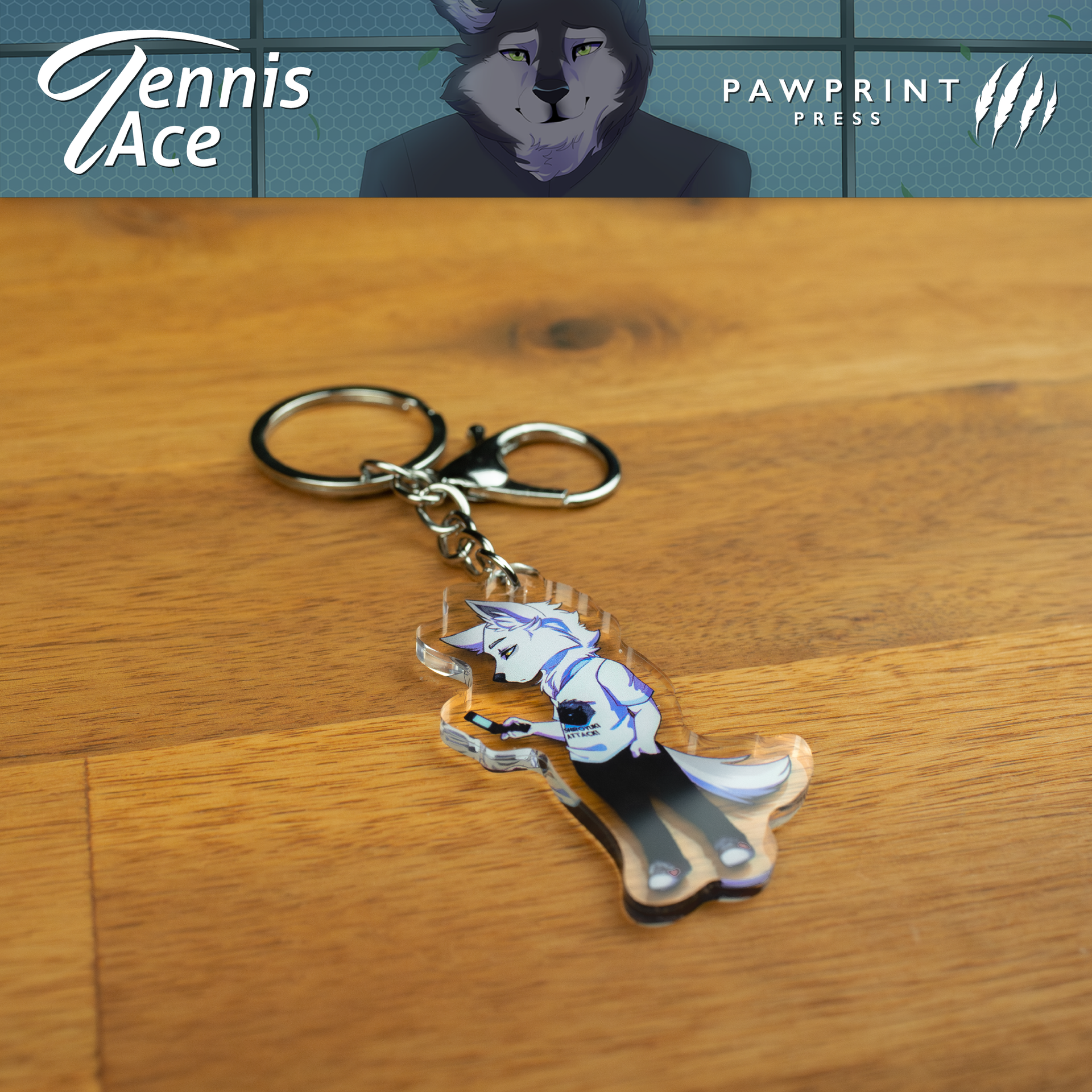 Tennis Ace: Acrylic Keychains – Pawprint Press Official Store Tennis Ace: Acrylic Keychains – Pawprint Press Official Store