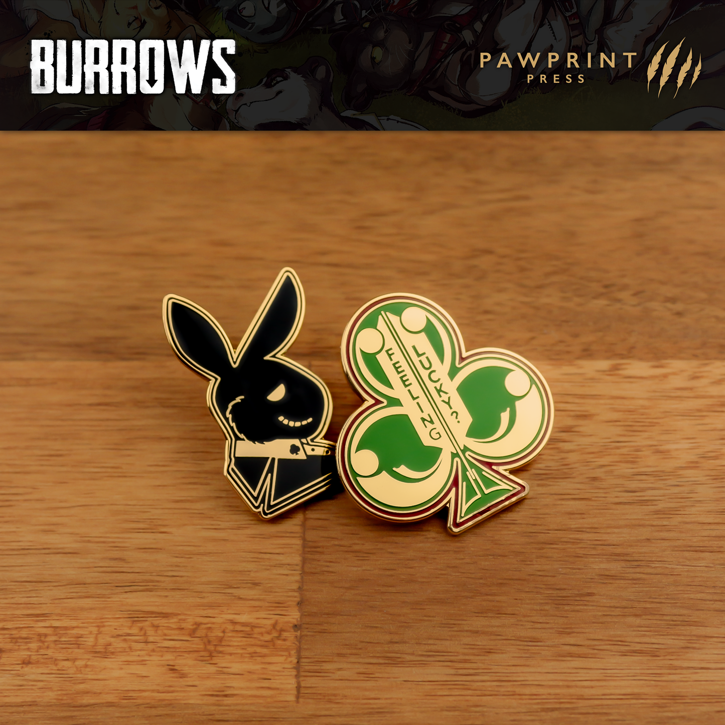Burrows: Pin & Card Set