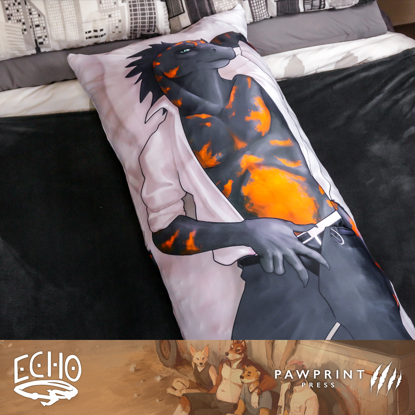 Echo: Flynn Dakimakura Body Pillow Cover