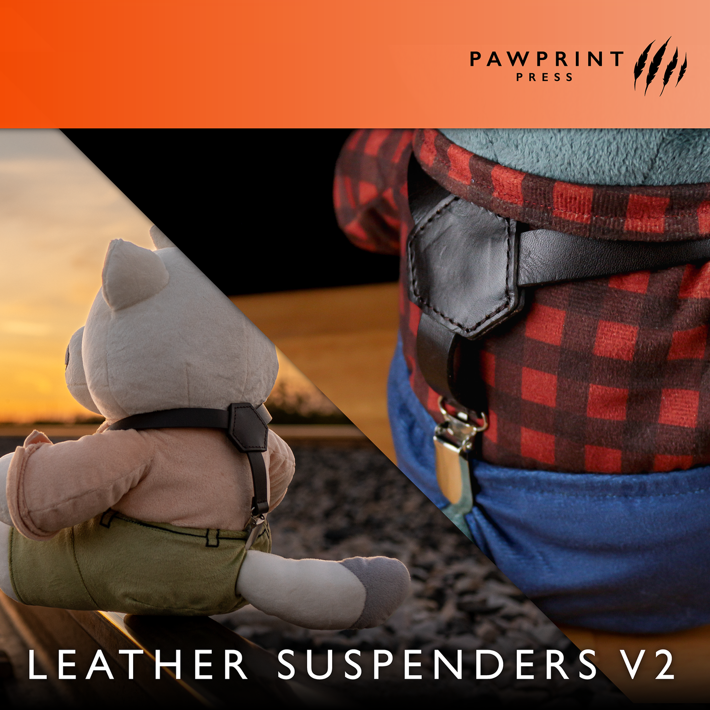 [Pre-Order] Plush Leather Suspenders V2