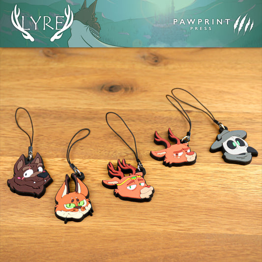 Lyre: Rubber Charm Set