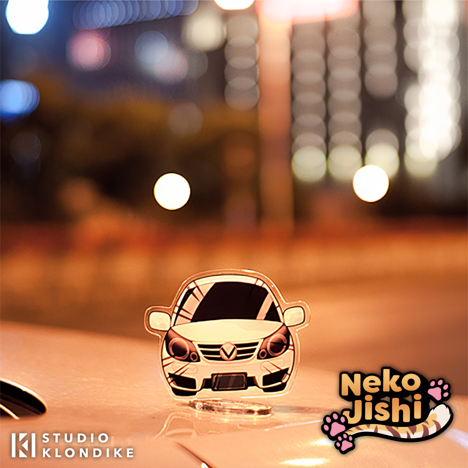 Nekojishi: Car Acrylic Stand – Pawprint Press Official Store